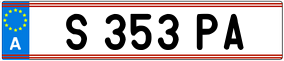 Trailer License Plate